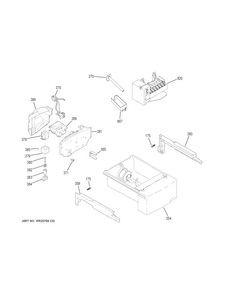 Ice Maker & Dispenser Diagram and Parts List for GSS25LSLECSS  General Electric Refrigerator