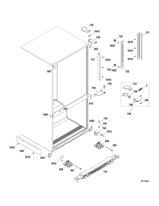 MISCELLANEOUS PARTS Diagram and Parts List for MBRC0GAXARWW  General Electric Refrigerator