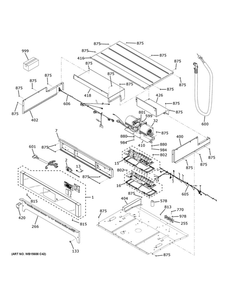 Control Panel Diagram and Parts List for CTD70DP2N2S1  General Electric Wall Oven