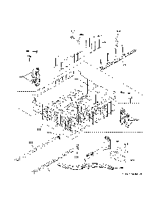 Upper Rack Assembly Diagram and Parts List for CDT800P2N5S1  General Electric Dishwasher