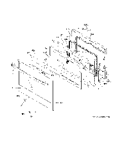 Part Location Diagram of WB56X43362 GE Outer Door-Stainless