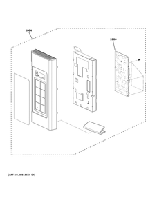 Control Parts Diagram and Parts List for JVM3160DF9BB  General Electric Microwave