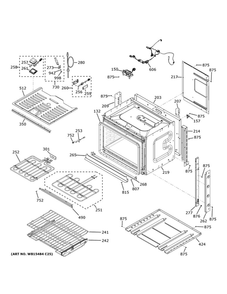 Body Parts Diagram and Parts List for CTS90DM2N1S5  General Electric Wall Oven