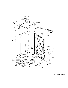 Cabinet & top panel Diagram and Parts List for GTD84ECPN1DG  General Electric Dryer