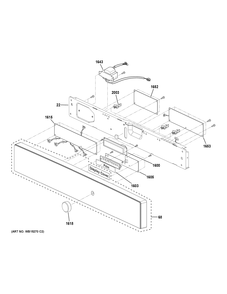 CONTROL PARTS Diagram and Parts List for PSB9120SF4SS  General Electric Wall Oven