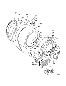 Part Location Diagram of WG04F02469 GE SUPPORT WHEEL ASM Package 2