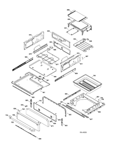 DRAWER PARTS Diagram and Parts List for CC2S985SET1SS  General Electric Range