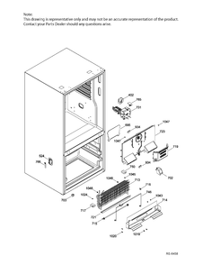 FUNCTIONAL PARTS FZ Diagram and Parts List for PDE21KGKAKWW  General Electric Refrigerator