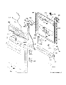 Escutcheon And Door Assembly Diagram and Parts List for DDT700SBN5TS  General Electric Dishwasher
