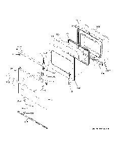 Door Diagram and Parts List for CHS90XM2N5S5  General Electric Range