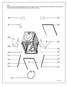 BODY PARTS Diagram and Parts List for GDF610SSK0SS  General Electric Dishwasher