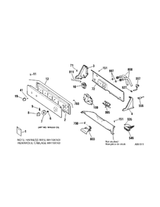CONTROLS Diagram and Parts List for HNXRP070D0WW  General Electric Washer