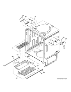Body Parts (2) Diagram and Parts List for CDT828P2V3S1  General Electric Dishwasher