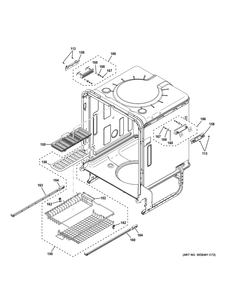 Part Location Diagram of WD28X36280 GE 3rd Rack Assembly