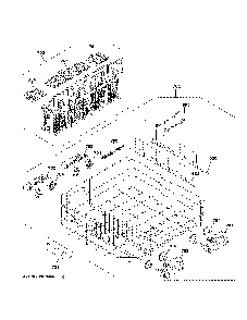 Lower rack assembly Diagram and Parts List for CDT805M5N3S5  General Electric Dishwasher
