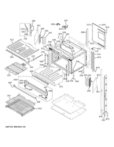 Upper Oven Diagram and Parts List for ZTDX1FPSN1SS  General Electric Range