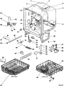 Part Location Diagram of WD24M22 GE NO LONGER AVAILABLE