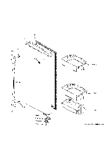 Fresh food door - rh Diagram and Parts List for DFE28JSKMSS  General Electric Refrigerator