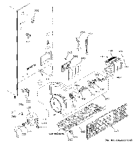 Machine compartment Diagram and Parts List for GFE26JGMNFBB  General Electric Refrigerator