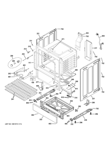 Body Parts Diagram and Parts List for GGS500SV2SS  General Electric Range