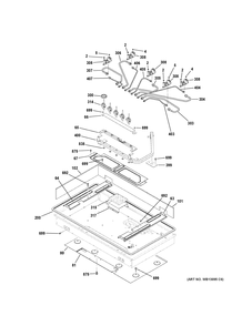 GAS & BURNER PARTS Diagram and Parts List for ZGU385QSL1SS  General Electric Range