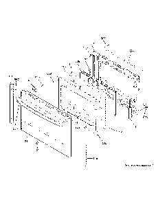 Lower Door Diagram and Parts List for PS960YP4FS  General Electric Range