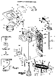 Cabinet And Suspension Assembly Diagram and Parts List for WW8318LAL  General Electric Washer