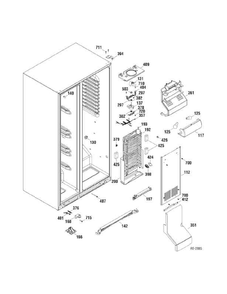 Part Location Diagram of 200D9354P002 GE SEPARATOR AIR HISIDE