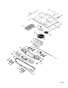 Part Location Diagram of WB27M1111 GE NO LONGER AVAILABLE