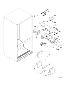 FF SECTION Diagram and Parts List for GBRS0HBXCRSS  General Electric Refrigerator