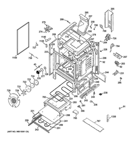 Body Parts Diagram and Parts List for C2S985SET7SS  General Electric Range