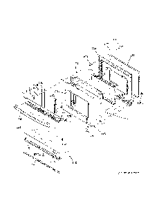 Door Diagram and Parts List for JB258DM4BB  General Electric Range