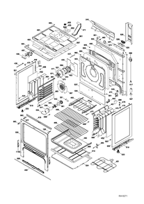 BODY PARTS Diagram and Parts List for JCB830DF1WW  General Electric Range