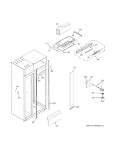 Fresh Food Section Diagram and Parts List for CSB42WSKBSS  General Electric Refrigerator
