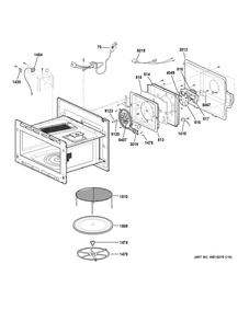 INTERIOR PARTS Diagram and Parts List for PWB7030EL2ES  General Electric Microwave Oven Combo