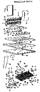 Unit Parts Diagram and Parts List for CTF20EFC  Hotpoint Refrigerator