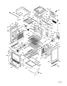 BODY PARTS Diagram and Parts List for PCS968SR3SS  General Electric Range