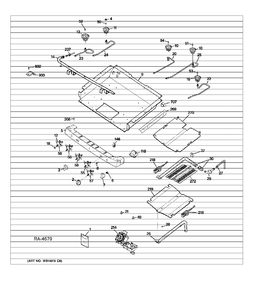 GAS & BURNER PARTS Diagram and Parts List for PCGB910SET1SS  General Electric Range