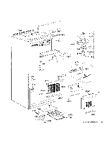 Cabinet Diagram and Parts List for ZIFS360NPBRH  General Electric Freezer