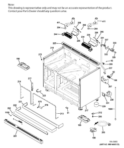 BODY PARTS Diagram and Parts List for ZDP486NDP7SS  General Electric Range