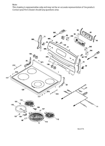 Part Location Diagram of WS01L11544 GE PANEL DRAWER ASM.