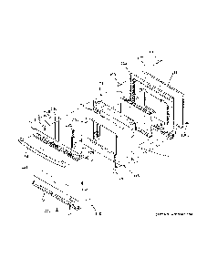 Door Diagram and Parts List for JB258DM3CC  General Electric Range