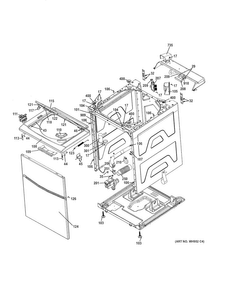 Cabinet 5 Diagram and Parts List for GTUP240EM4WW  General Electric Washer Dryer Combo