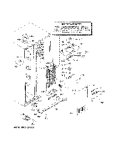 Freezer section Diagram and Parts List for GZS22DSJRFSS  General Electric Refrigerator