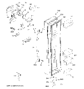 Freezer door Diagram and Parts List for GSS25GSHDCSS  General Electric Refrigerator