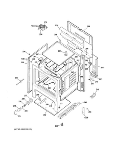Body Parts Diagram and Parts List for JB255DJ2BB  General Electric Range