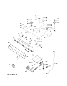 Part Location Diagram of WB21X38549 GE Control Valve Assembly