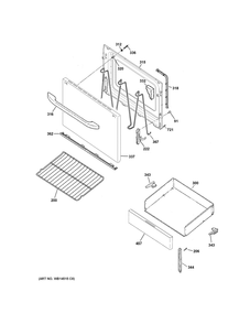 Part Location Diagram of WB56X31469 GE BLACK OUTER DOOR PANEL