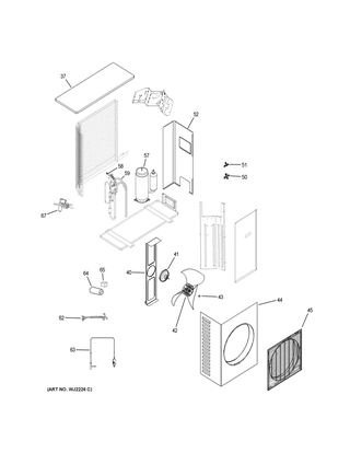 Part Location Diagram of WJ53X23799 GE 4-WAY STOP VALVE