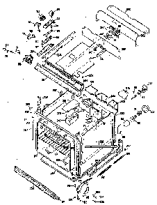 Lower Oven Parts Diagram and Parts List for JKP38G0J3  General Electric Wall Oven